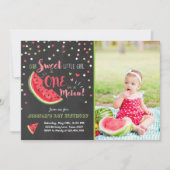 Watermelon Birthday Einladung Melon Summer Party (Vorderseite)