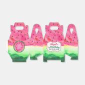 Watermelon Birthday Favor Box Personalisiert Geschenkschachtel (Ungefaltet)
