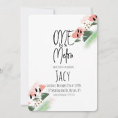 Watermelon Birthday Girl Imitats Glitzer Painterly Einladung (Vorderseite)