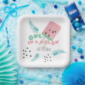 Watermelon Birthday Girl / One in a Melon   Pappteller (Party)