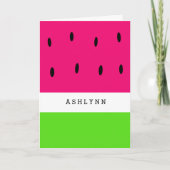 Watermelon Birthday Karte (Vorderseite)