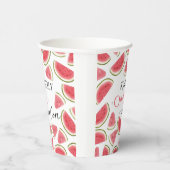 Watermelon Birthday, One in Melon Birthday Party Pappbecher (Rechts)