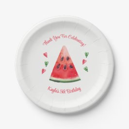 Watermelon Birthday Pappteller
