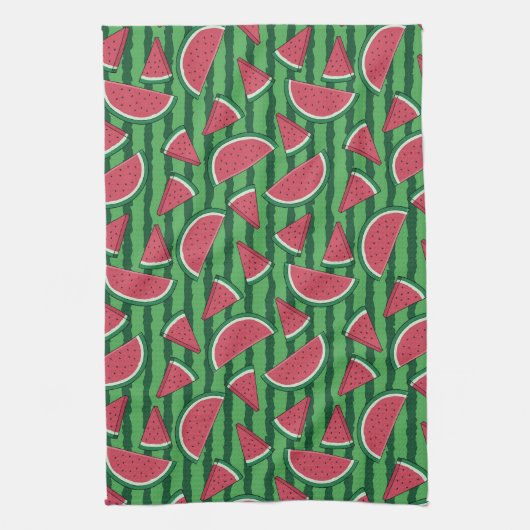 Watermelon Birthday Party Geschirrtuch (Vertikal)
