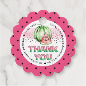 Watermelon Birthday Personalisiert Balloon Letters Geschenkanhänger (Vorderseite)