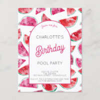 Watermelon Birthday Pool Party