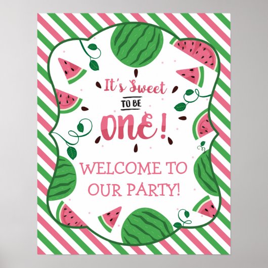 Watermelon Birthday Poster (Vorne)