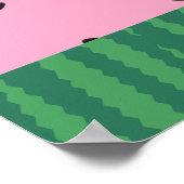 Watermelon Birthday Welcome Poster (Ecke)
