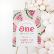 Watermelon Birthday Welcome Sign