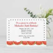 Watermelon Bite Einladung (Stehend Vorderseite)