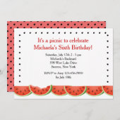 Watermelon Bite Einladung (Vorne/Hinten)