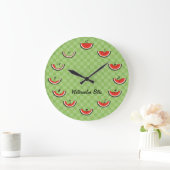Watermelon Bites Clock Große Wanduhr (Zuhause)