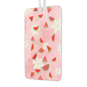 Watermelon Bloom - Fun Summer Floral Pattern" Autolufterfrischer (Links)