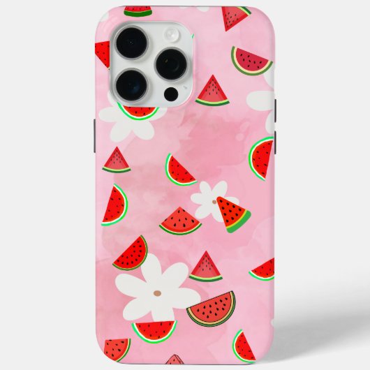 Watermelon Bloom - Fun Summer Floral Pattern" Case-Mate iPhone Hülle (Rückseite)