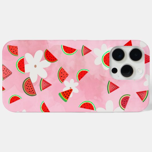 Watermelon Bloom - Fun Summer Floral Pattern" Case-Mate iPhone Hülle (Rückseite (Horizontal))