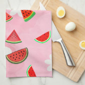 "Watermelon Bloom - Fun Summer Floral Pattern" Geschirrtuch (Viertel Falte)