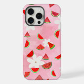 Watermelon Bloom - Fun Summer Floral Pattern" iPhone Hülle (Rückseite)