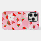 Watermelon Bloom - Fun Summer Floral Pattern" iPhone Hülle (Rückseite (Horizontal))