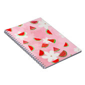 Watermelon Bloom - Fun Summer Floral Pattern" Notizblock (Rechte Seite)
