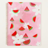 Watermelon Bloom - Fun Summer Floral Pattern" Planer (Vorderseite)