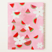 Watermelon Bloom - Fun Summer Floral Pattern" Planer (Rückseite)