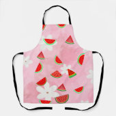 "Watermelon Bloom - Fun Summer Floral Pattern" Schürze (Vorderseite)