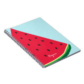 Watermelon Blue Fun Sommerzeit Custom Journal Notizblock (Rechte Seite)