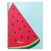 Watermelon Blue Fun Sommerzeit Custom Journal Notizblock (Vorderseite)
