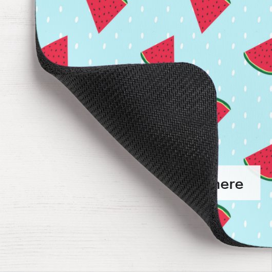 Watermelon Blue Fun Summer Fruit Computer Mousepad (Ecke)