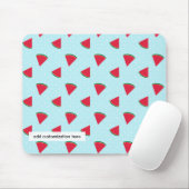 Watermelon Blue Fun Summer Fruit Computer Mousepad (Mit Mouse)