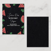 Watermelon Border Nutritionist Frucht Visitenkarte (Vorne/Hinten)