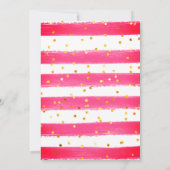 Watermelon Butterflies Girl 1. Geburtstag Einladung (Rückseite)