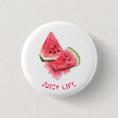 Watermelon Button Red Sweet Juicy Leckere Stücke (Vorderseite)