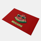 Watermelon Cartoon Doormat Fußmatte (Schrägansicht)