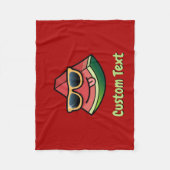 Watermelon Cartoon Fleece Blanket (Vorderseite)
