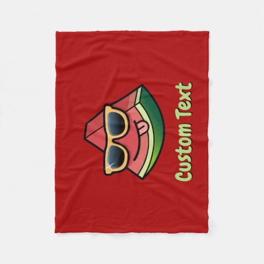 Watermelon Cartoon Fleece Blanket (Vorderseite)