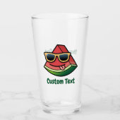 Watermelon Cartoon Glass Glas (Vorderseite)