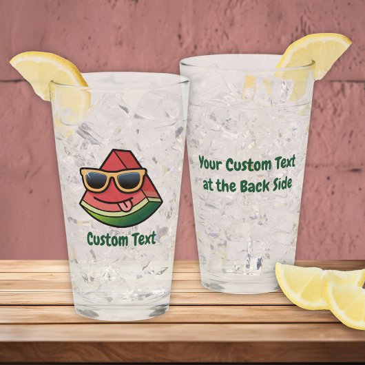 Watermelon Cartoon Glass Glas