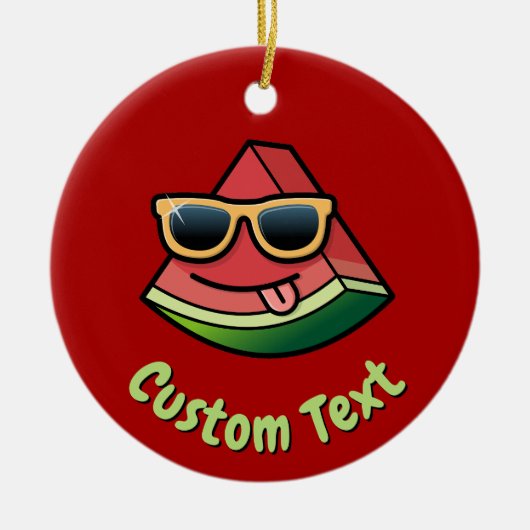 Watermelon Cartoon Keramik Ornament (Vorne)