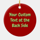 Watermelon Cartoon Keramik Ornament (Hinten)