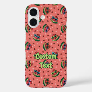 Watermelon Cartoon Pattern iPhone 16 Hülle