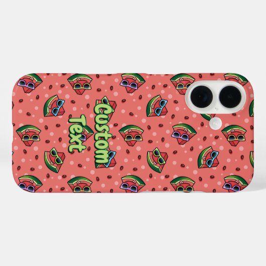 Watermelon Cartoon Pattern Case-Mate iPhone Hülle (Rückseite (Horizontal))