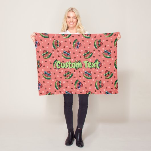 Watermelon Cartoon Pattern Fleece Blankon (Beispiel)