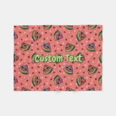 Watermelon Cartoon Pattern Fleece Blankon (Vorderseite (Horizontal))