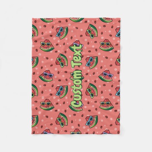 Watermelon Cartoon Pattern Fleece Blankon (Vorderseite)