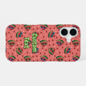 Watermelon Cartoon Pattern iPhone 16 Hülle (Rückseite (Horizontal))