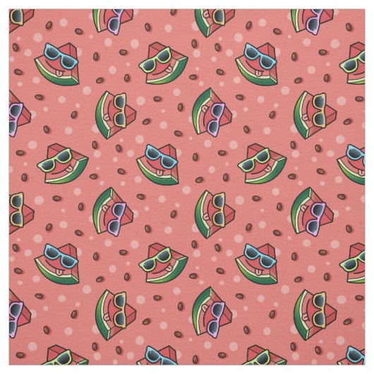 Watermelon Cartoon Pattern Stoff (Muster)