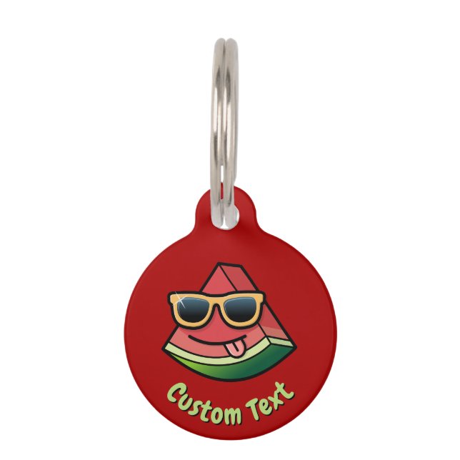 Watermelon Cartoon Pet ID Tag Haustiermarke (Vorderseite)