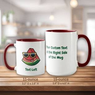 Watermelon Cartoon Tasse