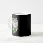 Watermelon Cat Albern Cat Meme Kaffeetasse (Vorderseite Links)